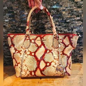 Michael Kors Embossed "Python" purse